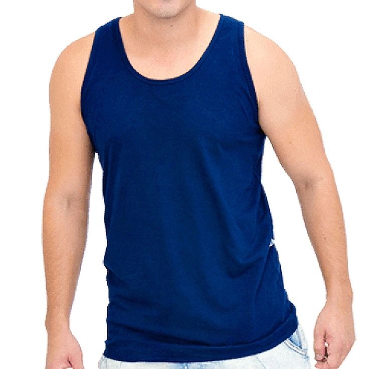 Camiseta regata masculina 100% algodão thumbnail