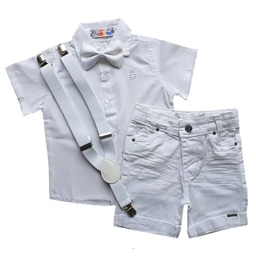 Conjunto infantil verão com camisa manga curta  thumbnail