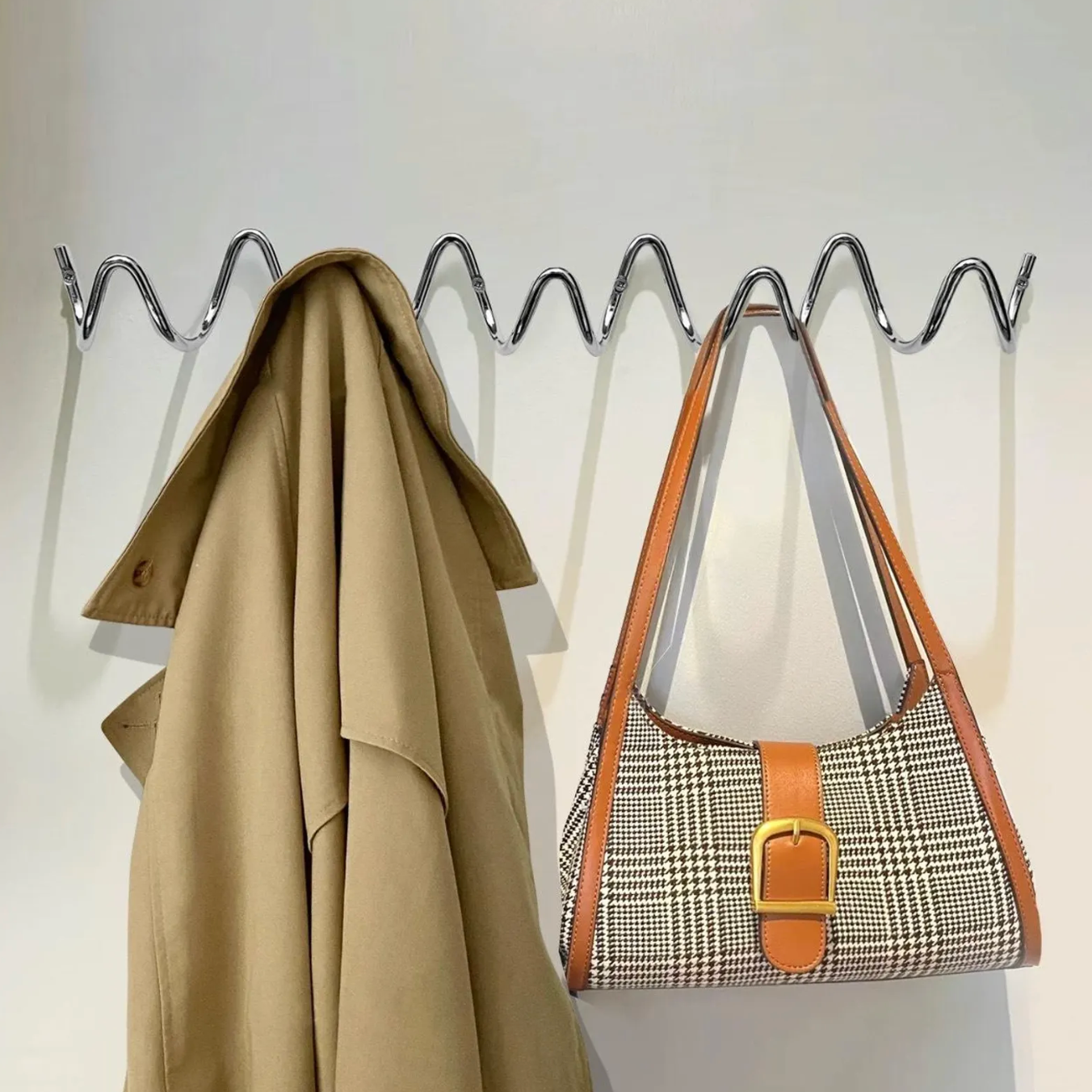  Stainless Steel Wave Wall Hooks thumbnail