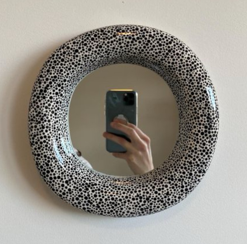 Small ceramic wall mirror thumbnail