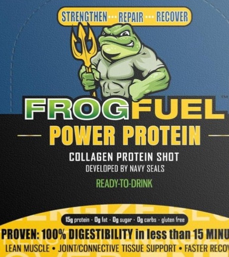 Frog Fuel Power Regular Protein Shot, 15g Protein Nano-Hydrolyzed Grass Fed Collagen, Post Workout, Gluten Free, Fat & Sugar Free, 22 Amino Acids, 0 Carbs, Berry, 1 oz Packets, 24 Pack : Health & Household thumbnail
