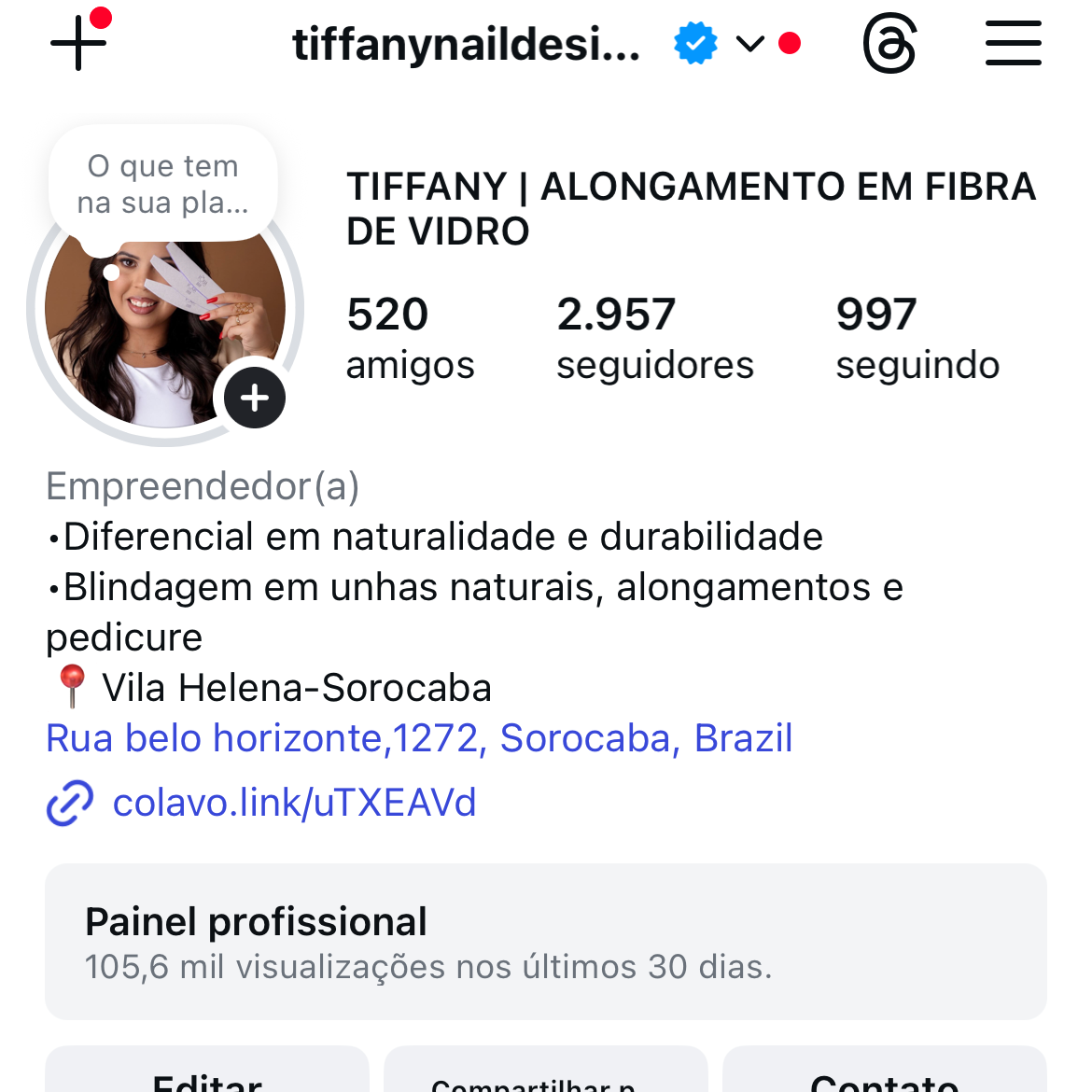 Minha página do Instagram  thumbnail