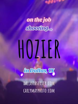 Hozier at Dos Equis Pavilion, Dallas, TX 📸: Carly May Gravley for @Dallas Observer  #fyp #hozier #concertphotography 