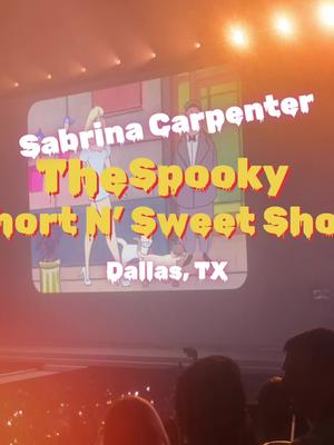 🎃 THE SPOOKY SHORT N’ SWEET SHOW 🎃  Sabrina Carpenter’s Halloween concert in Dallas, TX 💋  #fyp #sabrinacarpenter #short