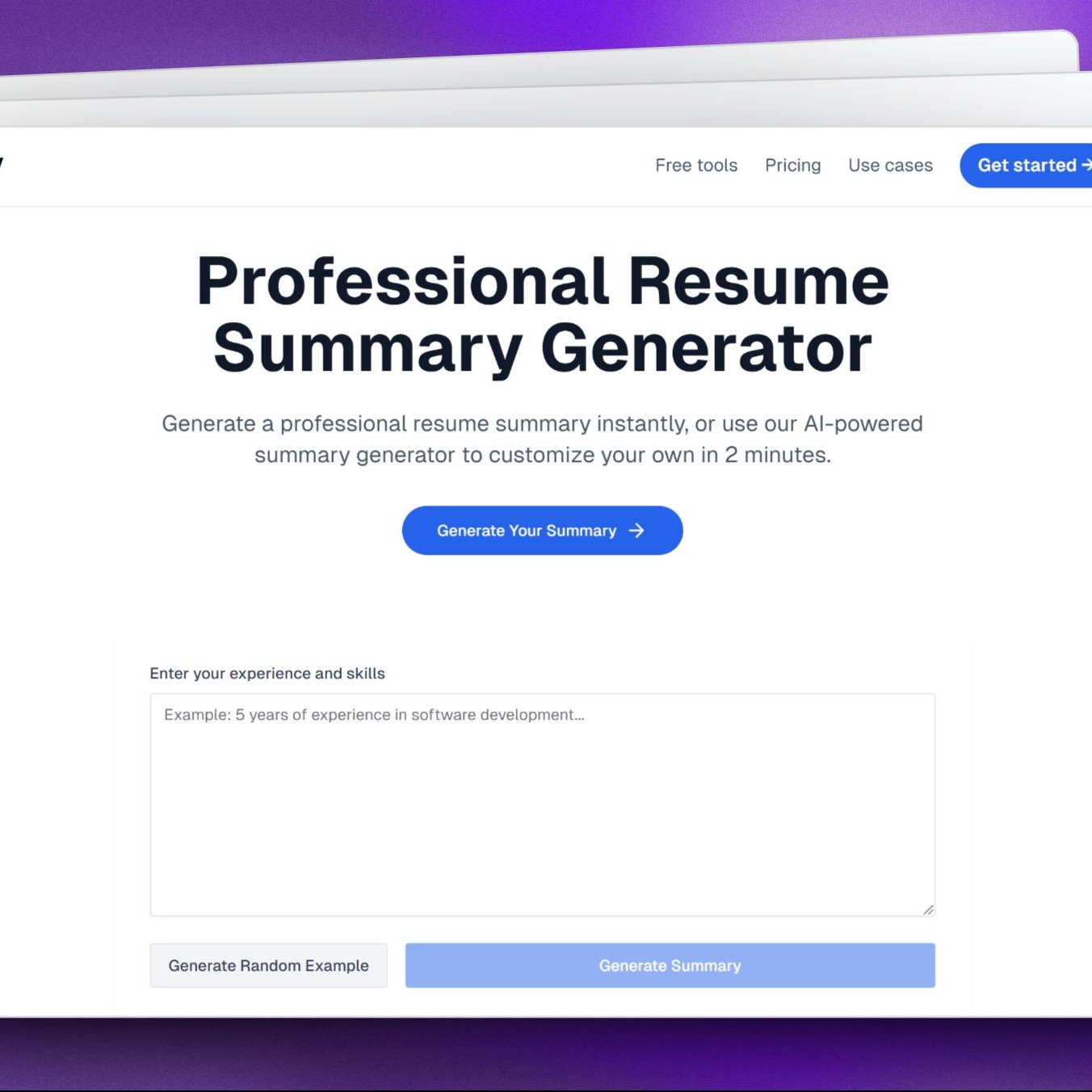 Resume Summary Generator thumbnail