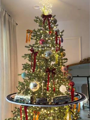 our Christmas train this year - the gold detailing makes it feel so classic and magical!! 🚂✨ I’ll also link the one from