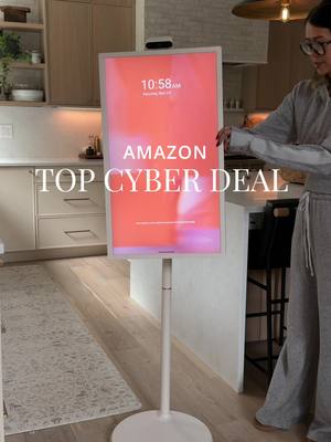 My new favorite Amazon home find!!  If you’ve been looking for a portable TV, smart TV on wheels, kitchen TV, bedroom TV