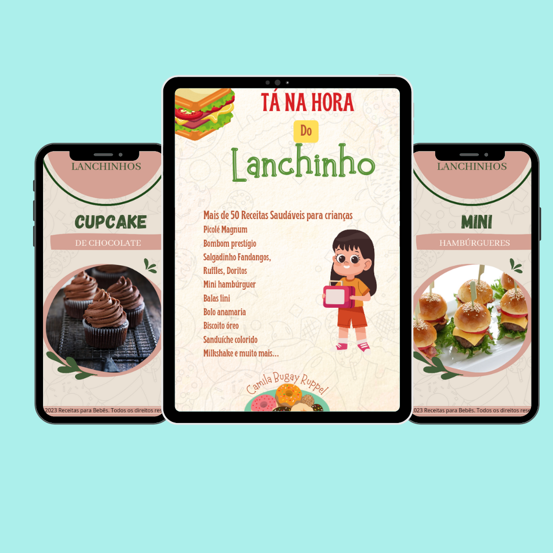 Mais de 50 receitas incríveis de lanches para crianças, com Planner para lancheiras e industrializados do bem. thumbnail