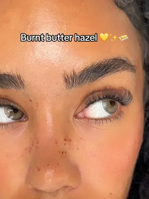 Imagine how powerful I’d be with this eye color. Burnt butter hazel by dimplecolor 🧈✨💛 CODE ‘MALRIE15’ for 15% off 🫶🏽