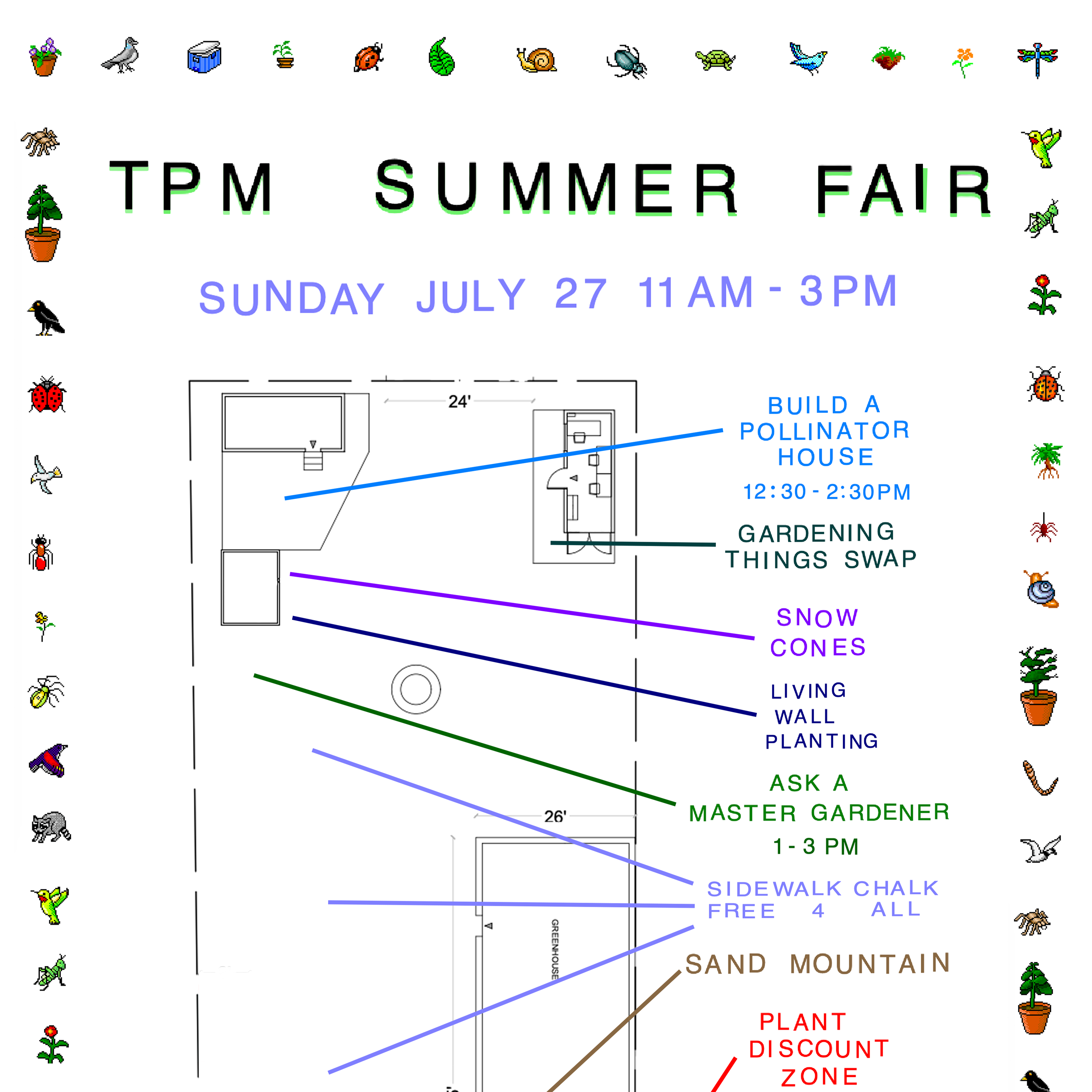 TPM Summer Fair! Sunday, July 27, 11 am to 3 pm thumbnail