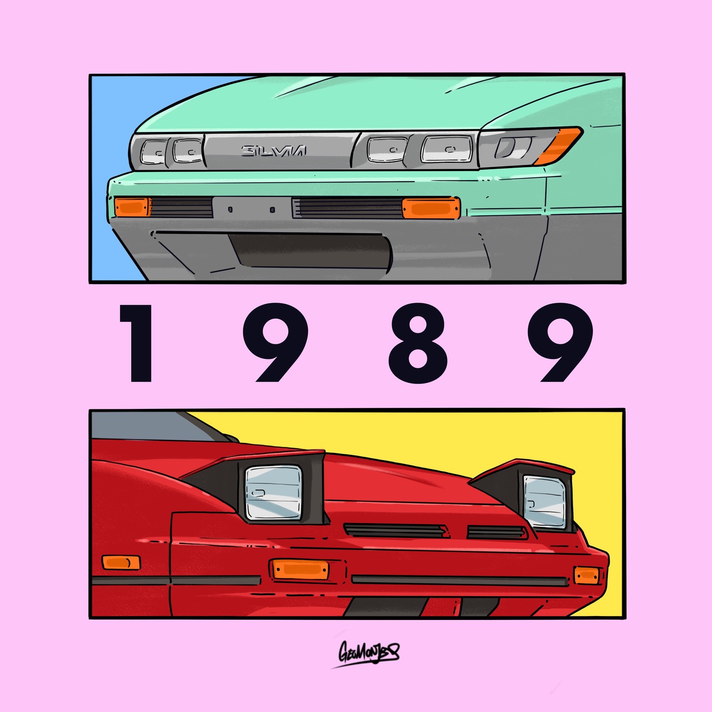 1989 was an interesting year, especially when these two S-Chassis came out.

Shirts available on my online store!
http:/