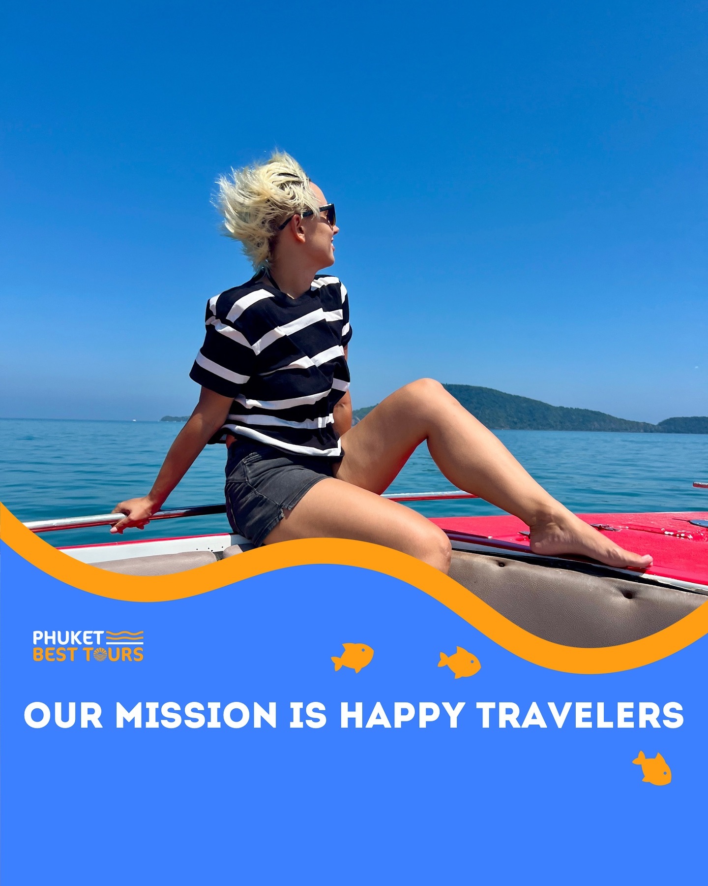 Our Mission - Happy Travelers!

At Phuket Best Tours, we believe that every vacation should be unforgettable🙌🏻

Our miss