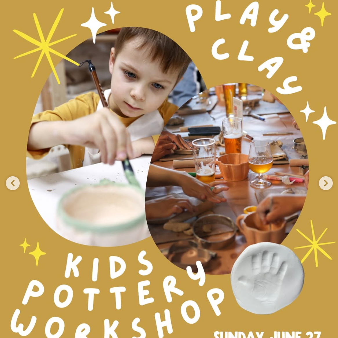 Sun. 7/27 @ 4PM | "Play & Clay" Kid's Pottery | Common Space Brewery (Hawthorne, CA) thumbnail
