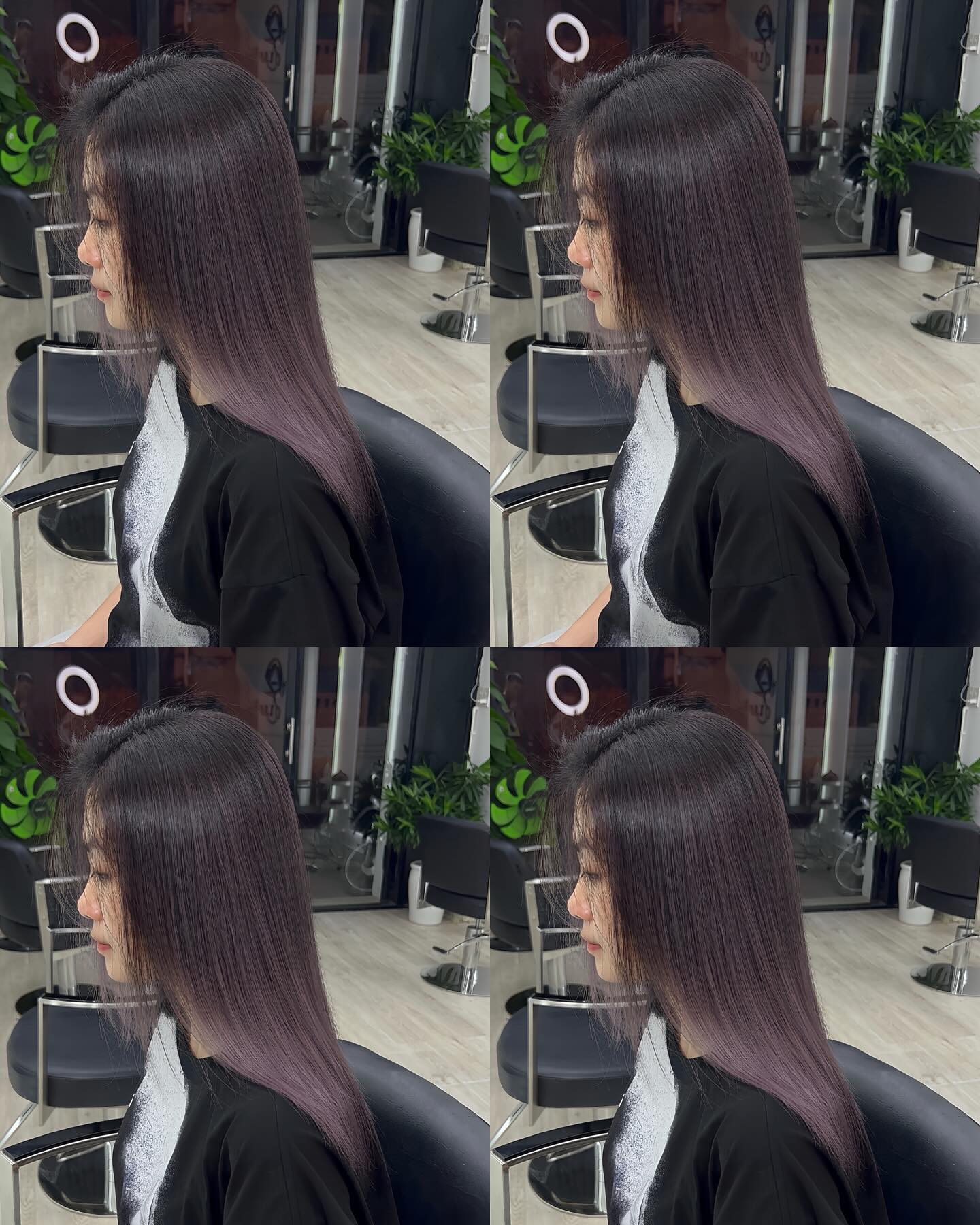 Balayage Tím mộng mơ☺️ Nếu bạn yêu thích Balayage nhưng lại không thích những màu quá sáng thì Balayage Tím là một gợi ý