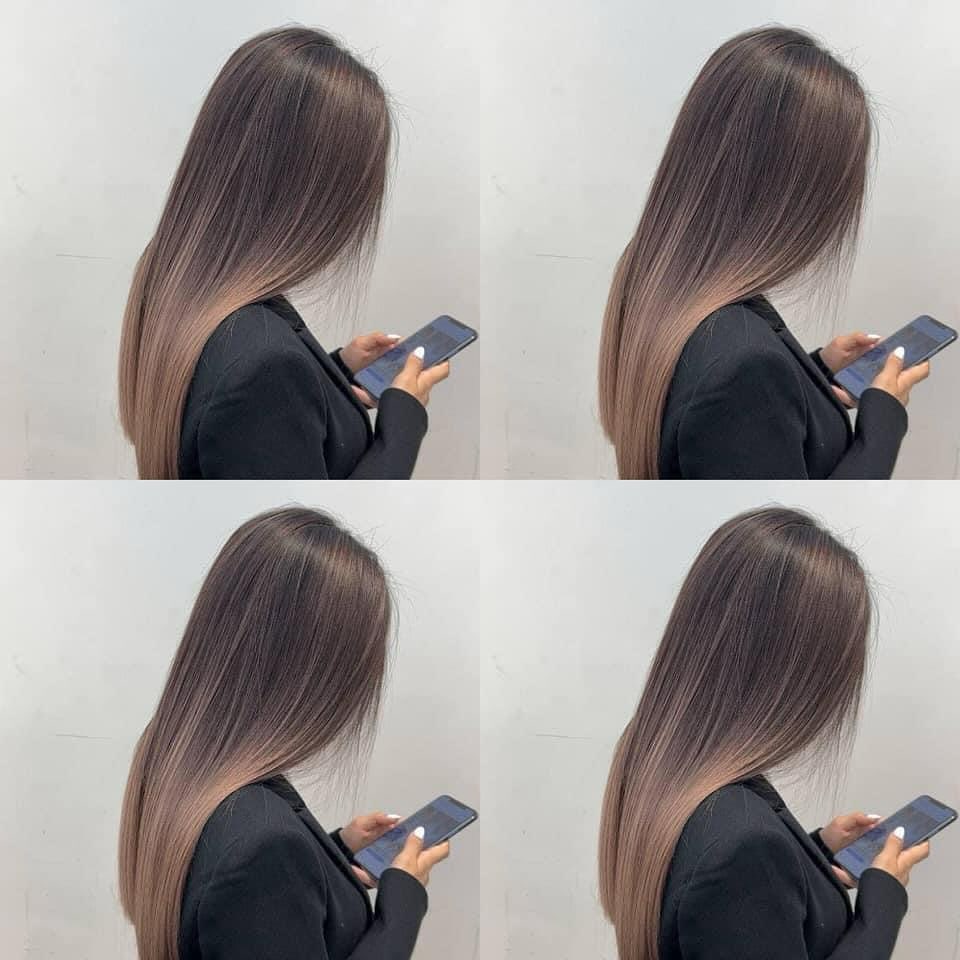 Màu này đã đủ sang chưa ạ! Balayage chỉ cần tẩy tầm 30-40% thôi mà lại chơi được rất lâu đấy ạ😊😊

----------------------