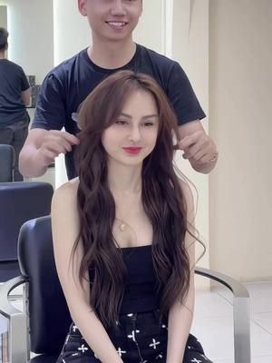 Nối chun vẫn là chân ái . 2 chùm 55cm x nâu tây cho vị khách siêu đáng yêu !  #taphairsalon #salonnhatrang #nôitocnhatra