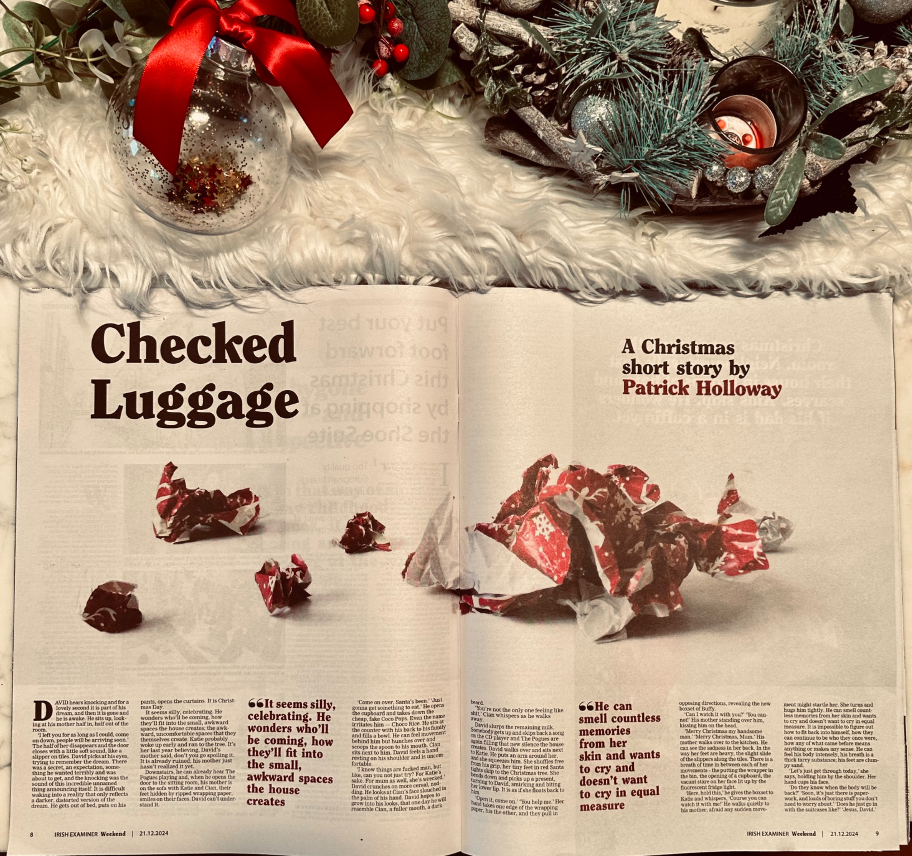 Irish Examiner Christmas Short Story ‘Checked Luggage.’ thumbnail