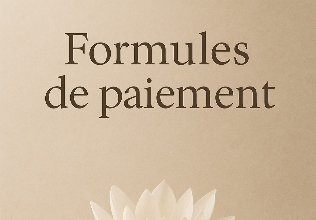 Formules de paiement | Eveil du Lotus Blanc thumbnail