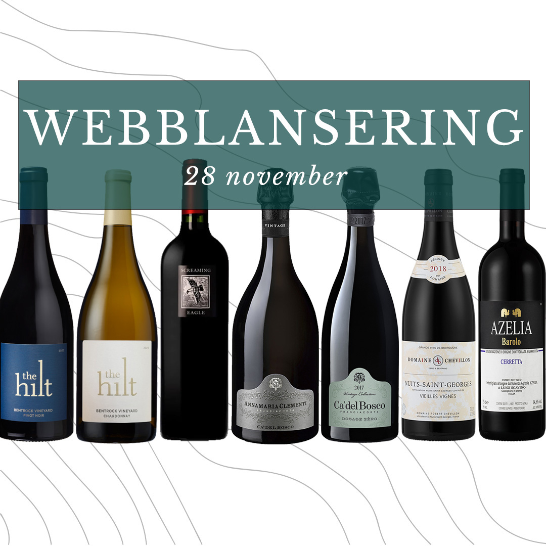 Ett av årets galnaste webbsläpp är här! Imorgon, den 28 november klockan 10:00, lanserar vi följande toppviner:

The Hil