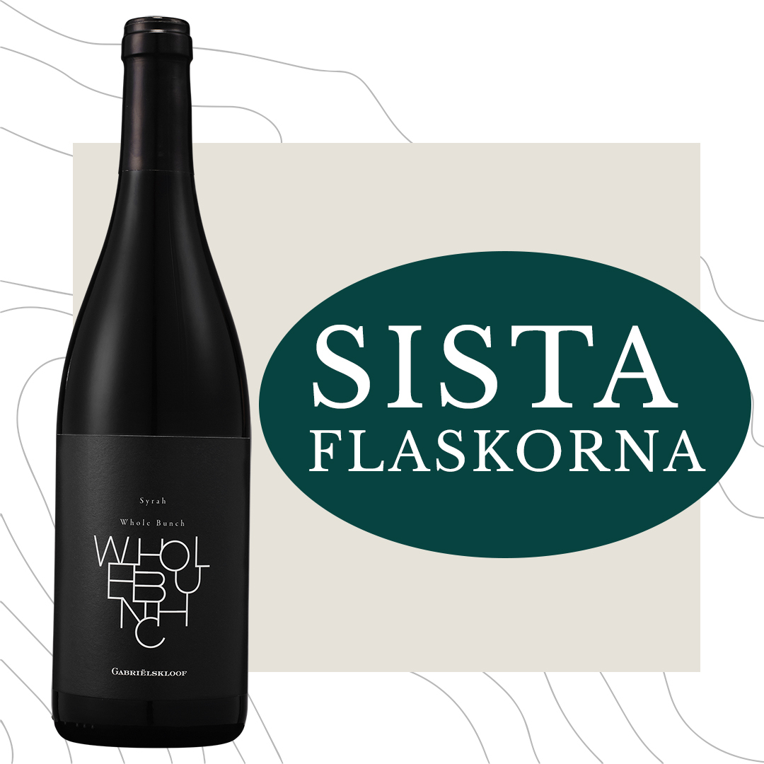 Sista flaskorna

2022 Whole Bunch Syrah är en del av Gabriëlskloofs ”project range” där Peter-Allan Finlayson experiment