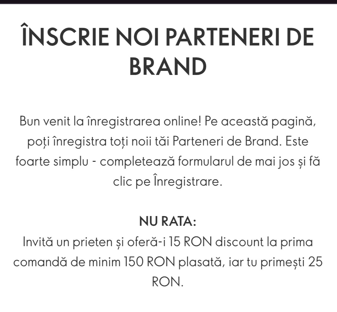Înscriere partener de brand thumbnail