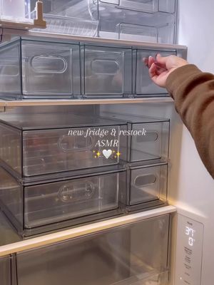 Been looking for the perfect fridge for this space, and we definitely found it!😍 obsessed  — #asmr #asmrsounds #fridge #