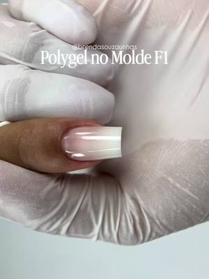 Polygel no Molde F1 com o branco perfeito da @Beltrat Cosmeticos 🤍✨ Moldes e brocas @Quasar for Nail 