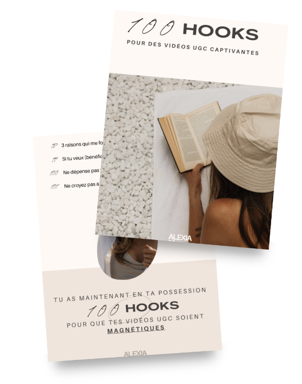 Template 100 hooks UGC thumbnail