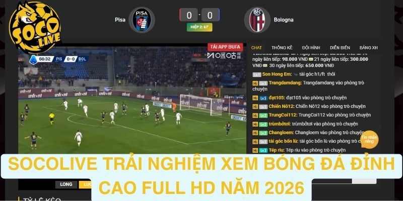 SOCOLIVE Trải Nghiệm Xem Bóng Đá Đỉnh Cao Full HD Năm 2026 thumbnail