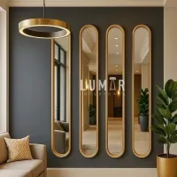 Set Espejos DELUXE Ovalados 4 Pzs Medida 200x24 cm  thumbnail