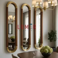 SET 3 ESPEJOS OVALADOS OPULENT BICOLOR 190X45 thumbnail