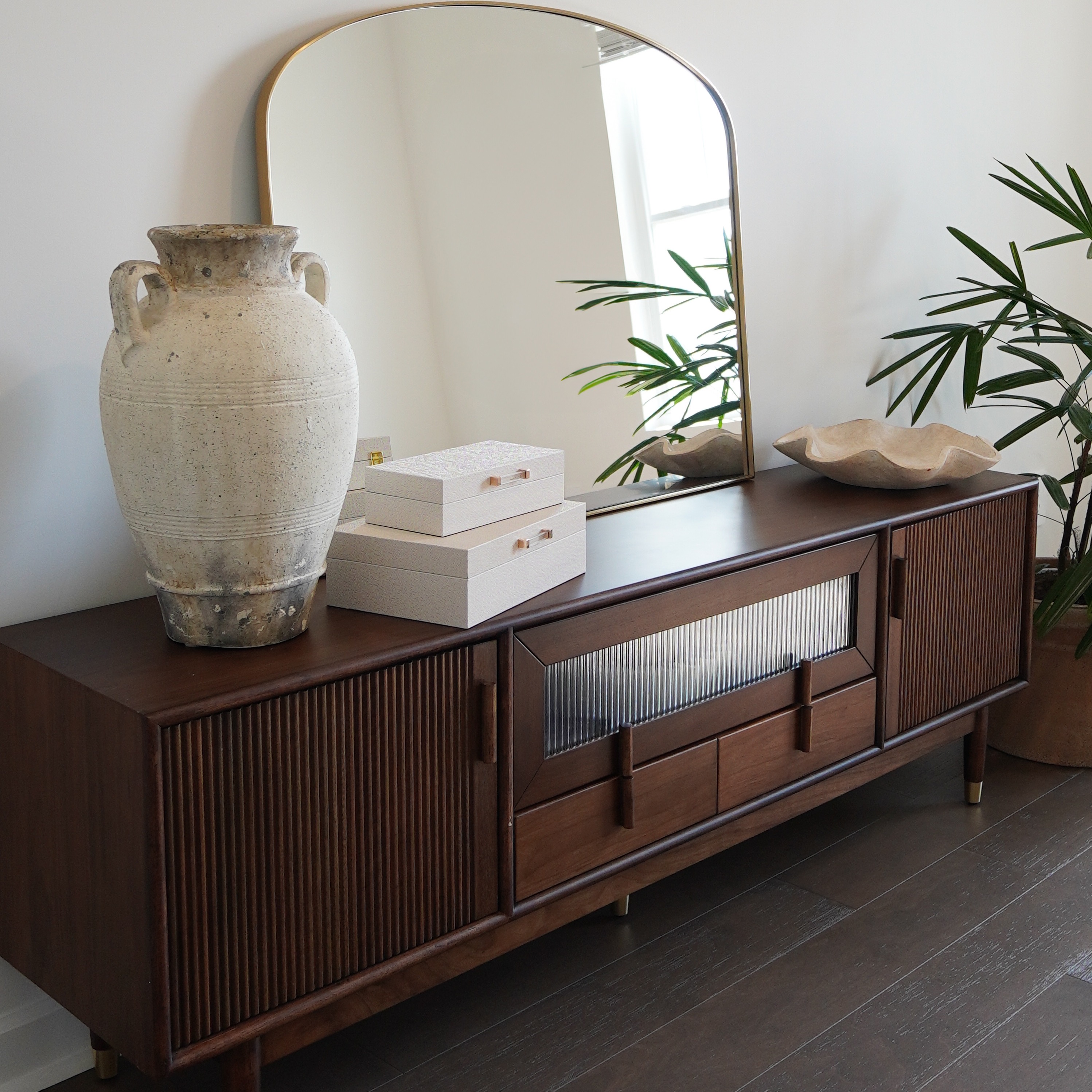 Stavn 78" MCM Fluted Media Console thumbnail