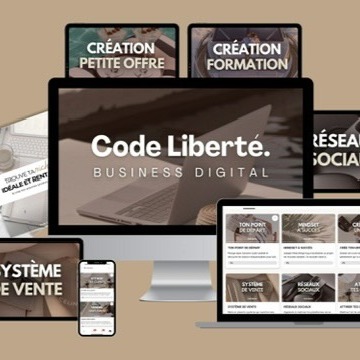 CODE LIBERTÉ : ton système clé en main pour te lancer en ligne si tu es débutant thumbnail