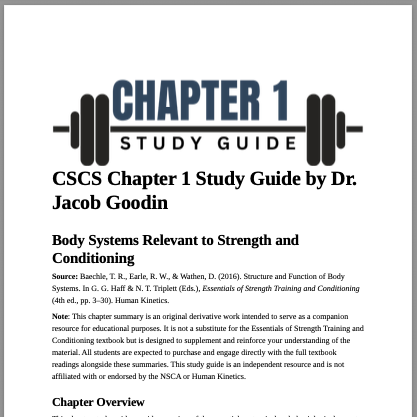 Improved CSCS Ch. 1-24 Study Guides (465 pages!) thumbnail