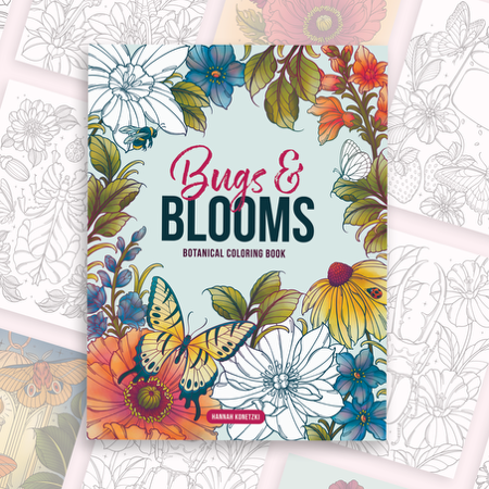 Preorder Bugs & Blooms Coloring Book thumbnail