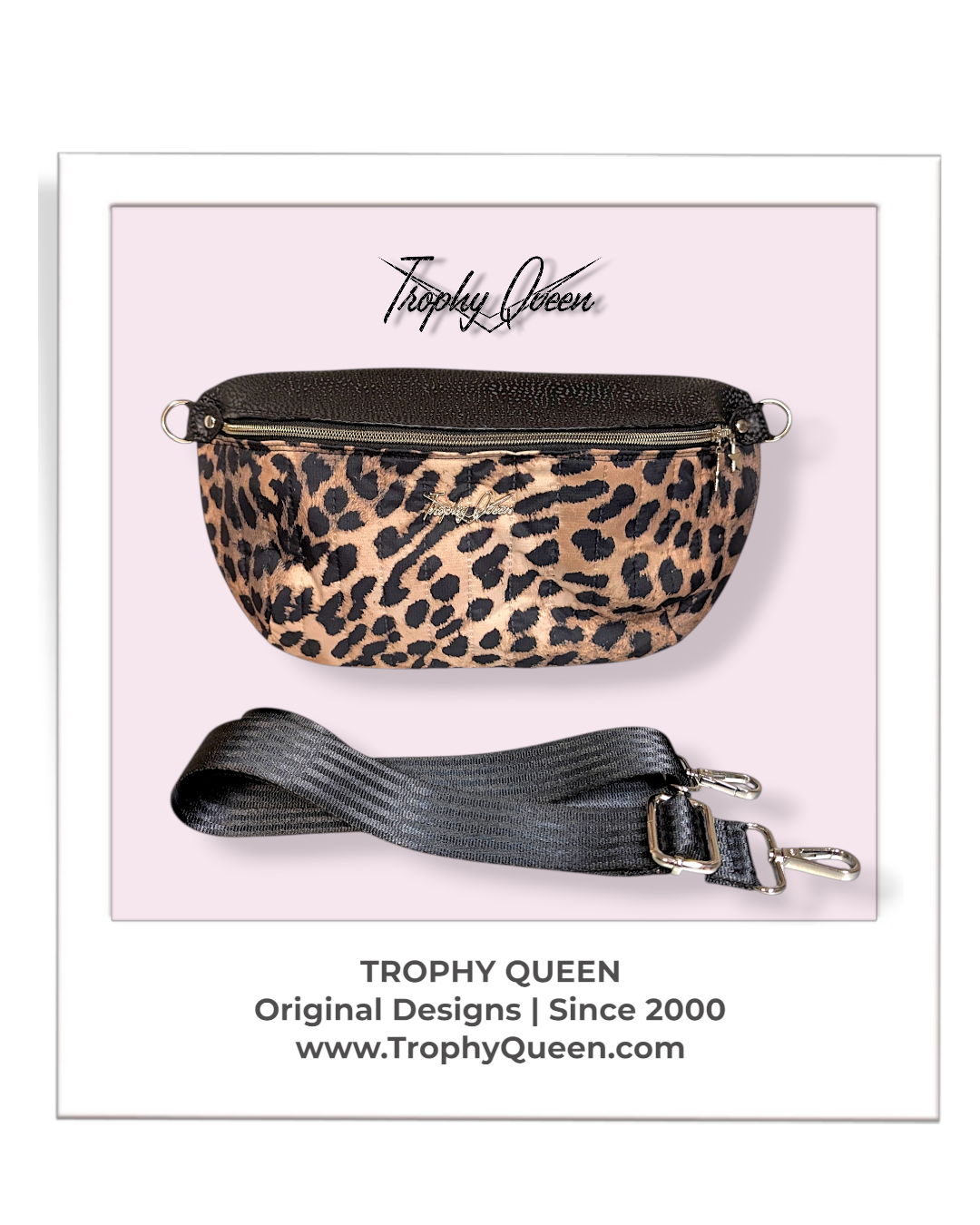 Big EZ Rider - Leopard Quilted Ripstop / Black Ice - Raspberry Silk Li thumbnail