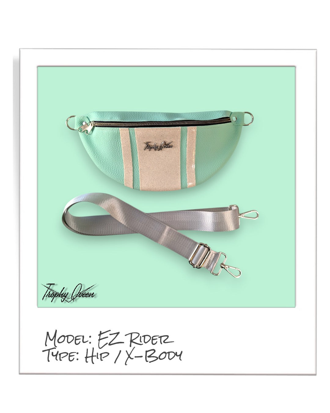 EZ Rider - Mint / White Flake Stripes - Velvet Leo Lining thumbnail