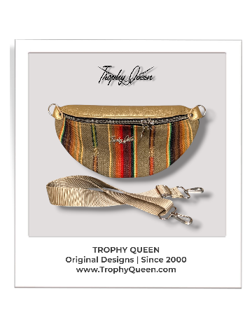 EZ Rider - Tan Serape Print / Golden Pearl - Leopard Velvet Lining thumbnail