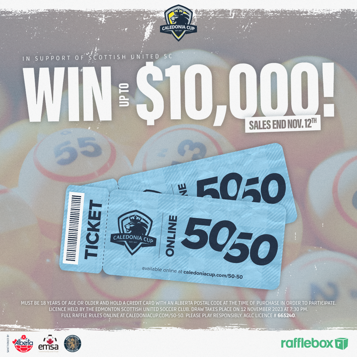 Purchase 50/50 Tickets thumbnail