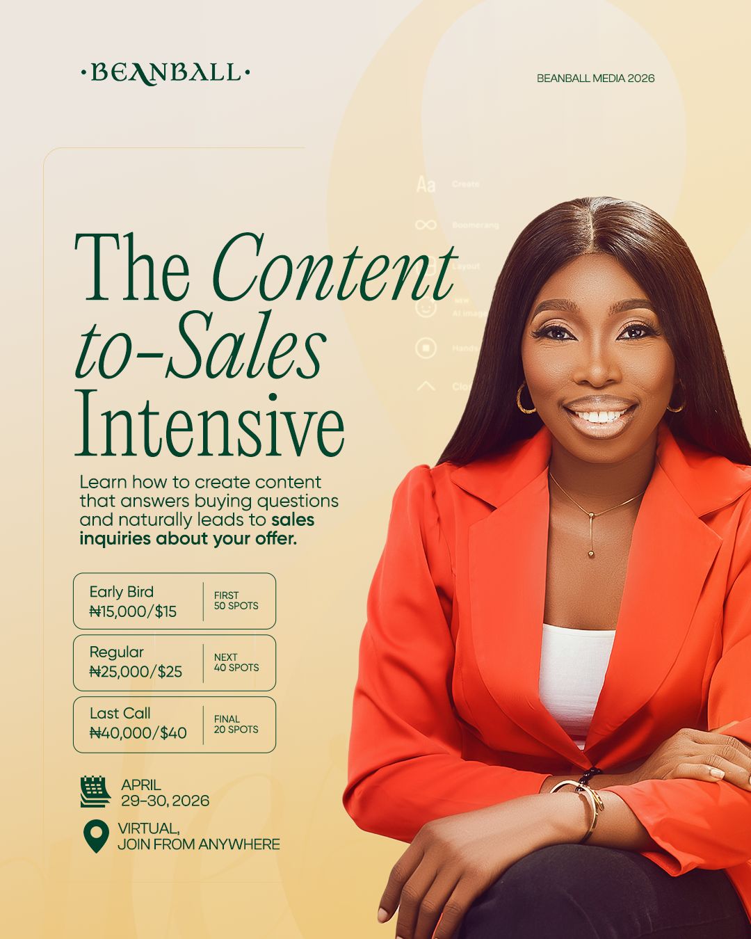 Content-To-Sales Intensive - Virtual Training  thumbnail