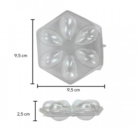 Bandejas Blister para 6 Ovos 50g thumbnail