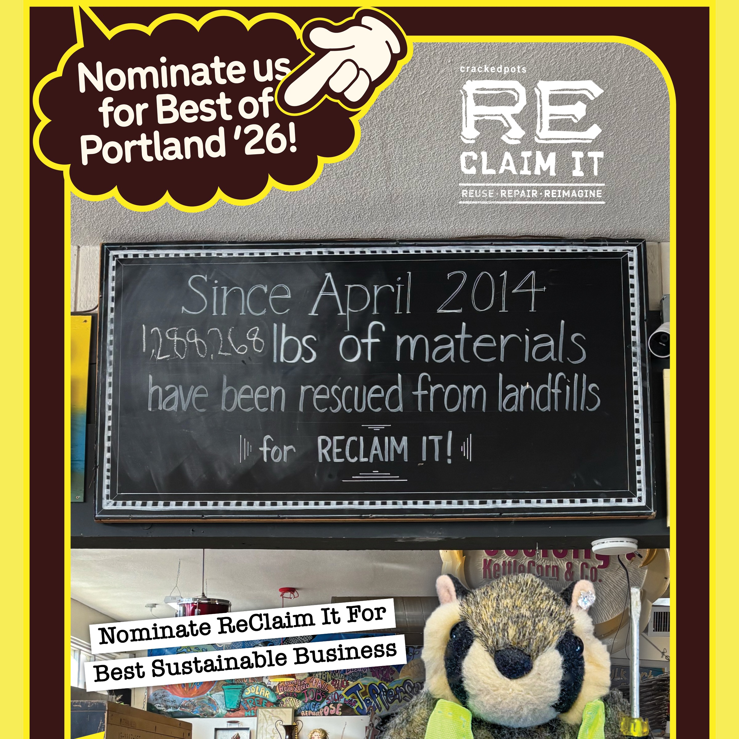 Nominate ReClaim It: Best Sustainable Business! thumbnail