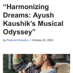 Published Article about Ayush thumbnail