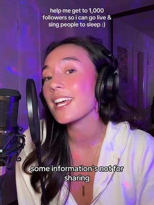 😴💤🫶🏼 me picking the quietest song at 1:30am lol #billieeilish #billievossanova #goodnight #cover #singing #fyp @BILLIE E