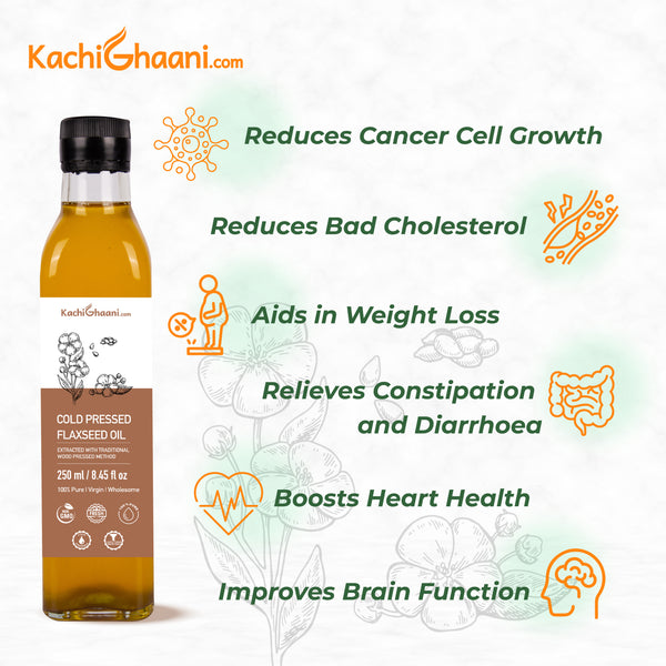 Wooden Cold Pressed Flaxseed Oil thumbnail