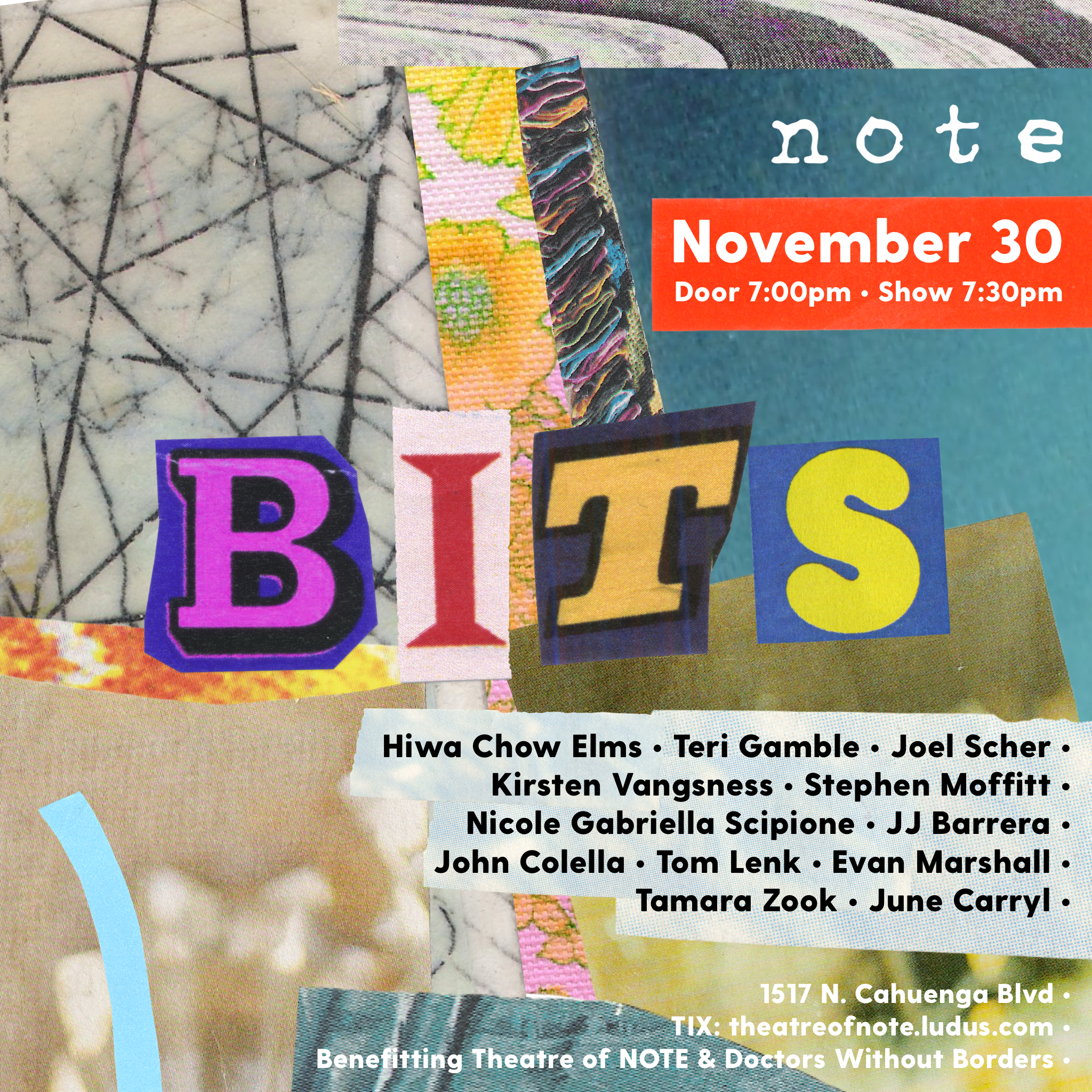 TICKETS: Bits at Theatre of Note thumbnail