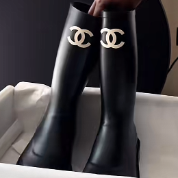 chanel rain boots thumbnail