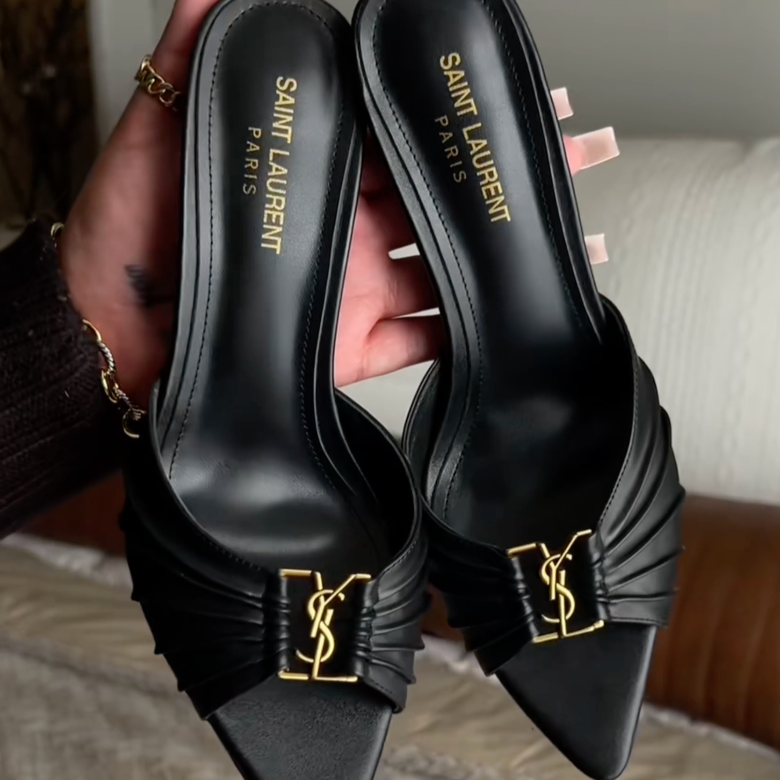 YSL black heels  thumbnail