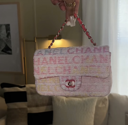 chanel multicoloured text bag thumbnail