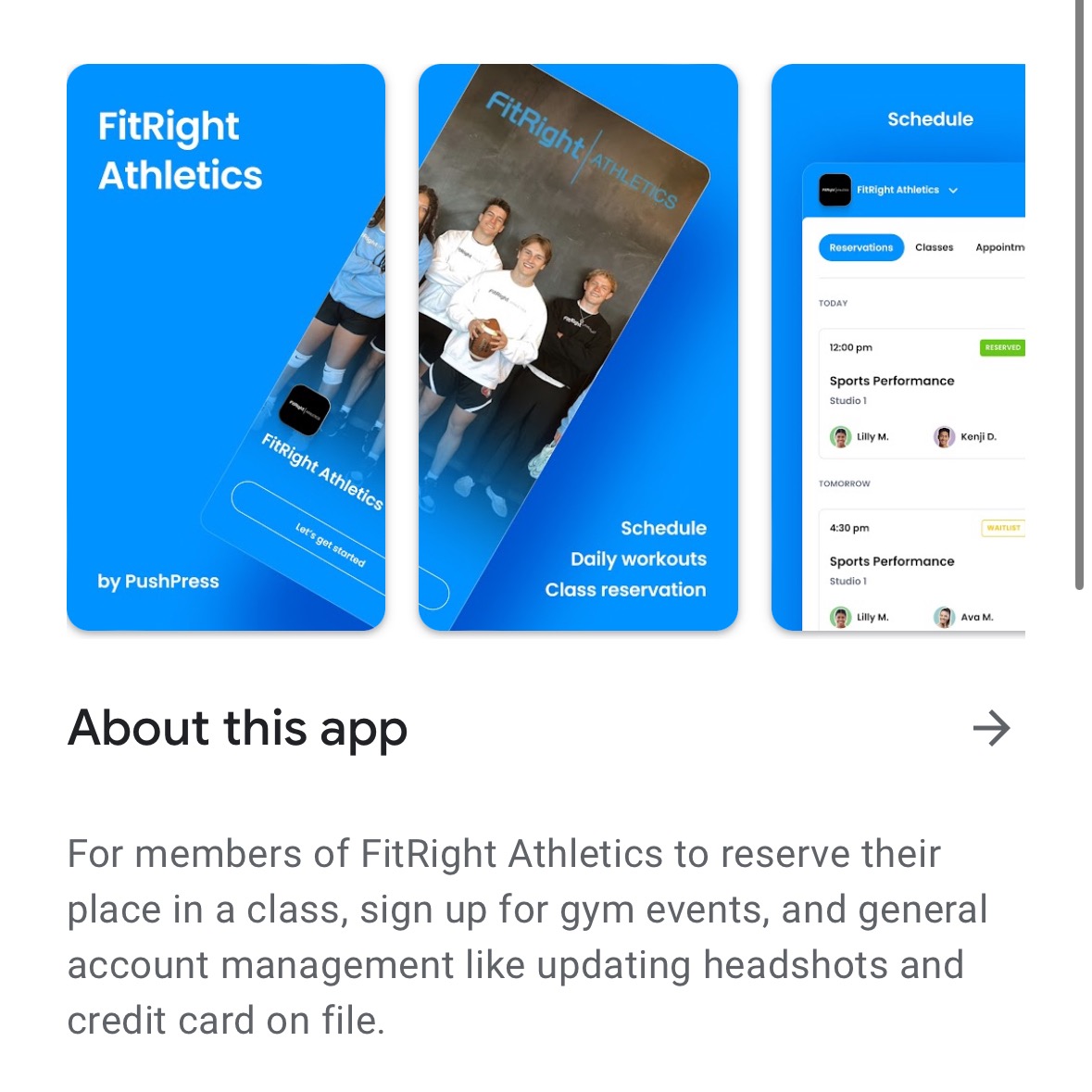 FitRight Athletics - Apps on Google Play thumbnail
